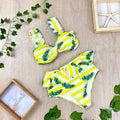 TOP LEAF ESTAMPADO AMARILLO